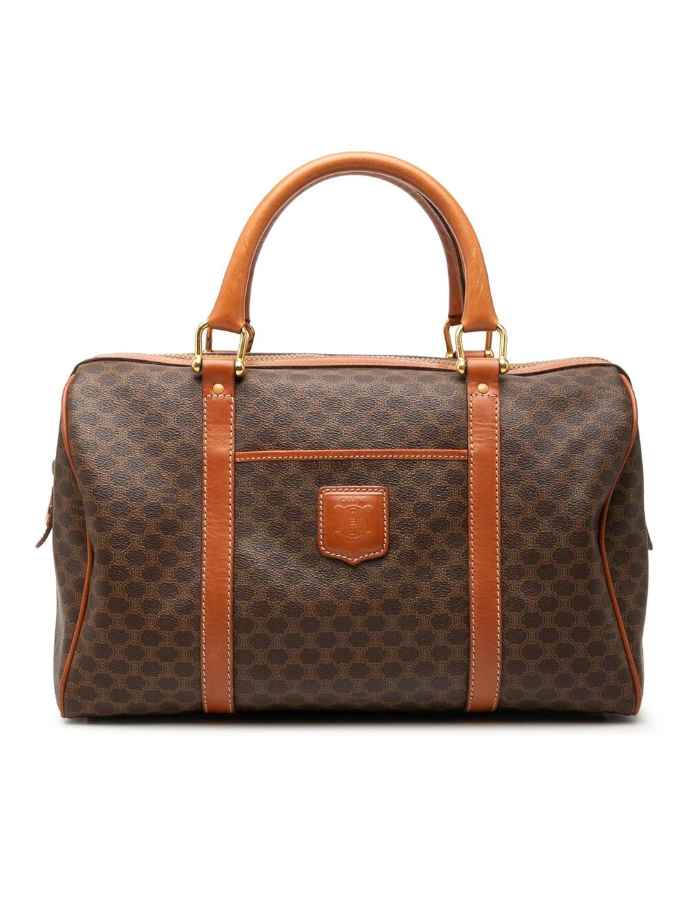 Celine Macadam Coated Canvas Boston Bag #361272C41B
